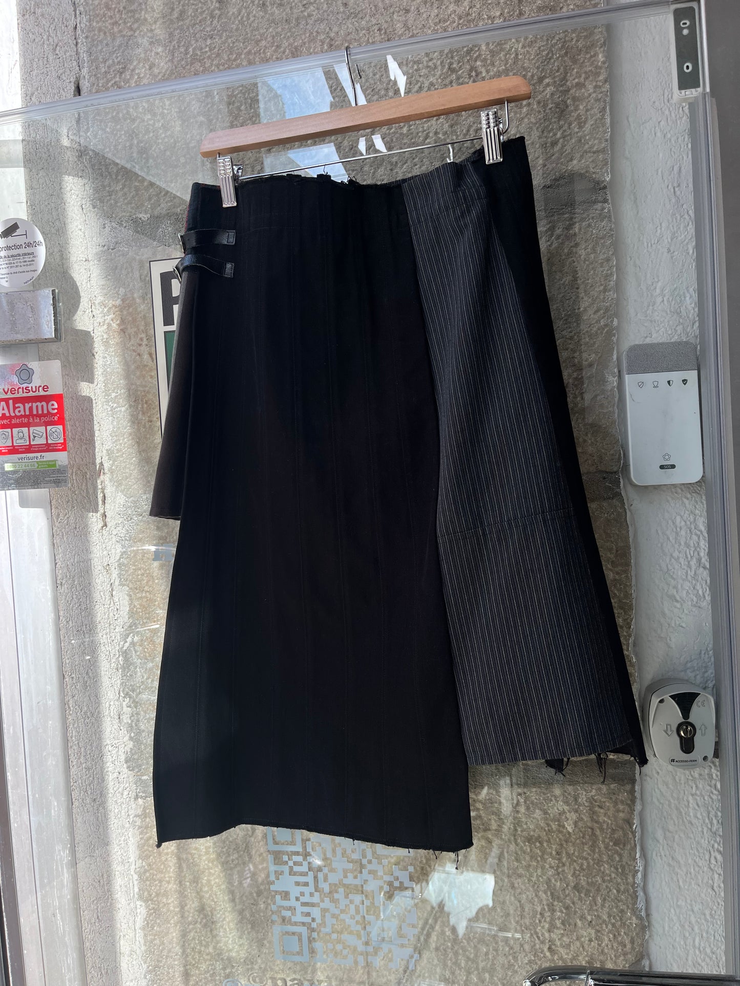 Jupe kilt asymétrique