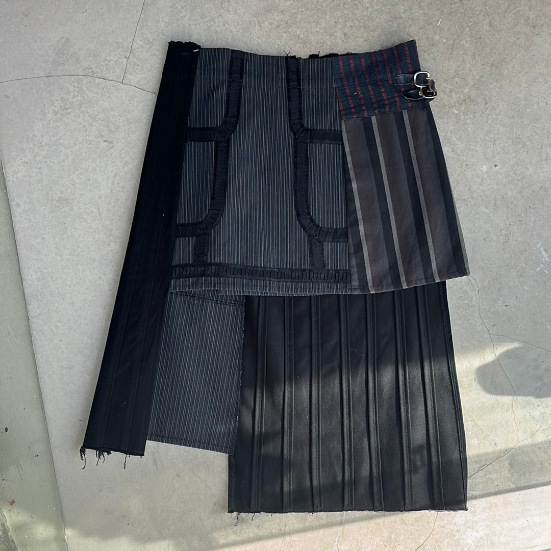 Jupe kilt asymétrique